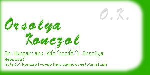 orsolya konczol business card